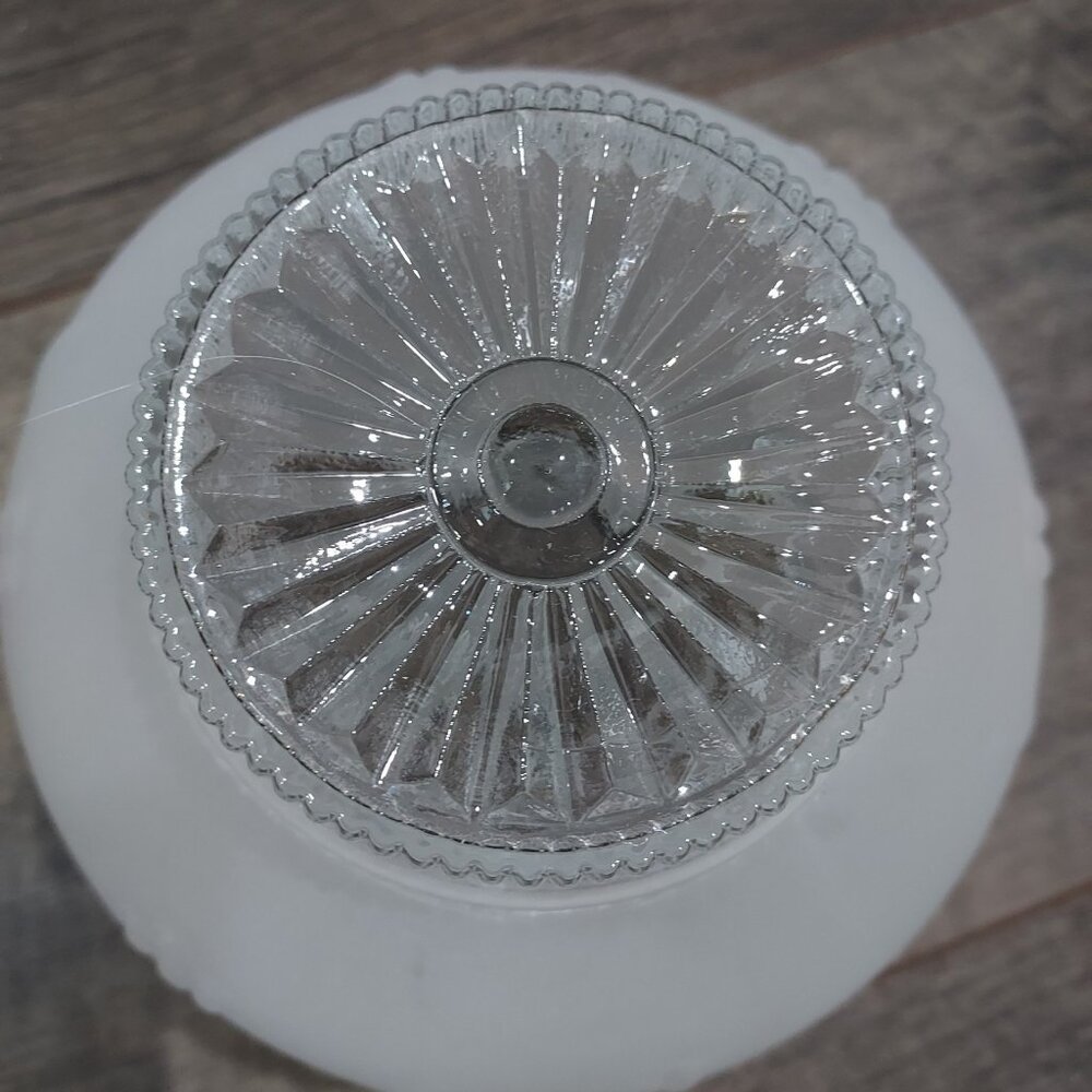 Lamp Shade Frosted Glass Ceiling Light Fixture Globe Stem Berries 3.25" Fit. - Picture 7 of 11